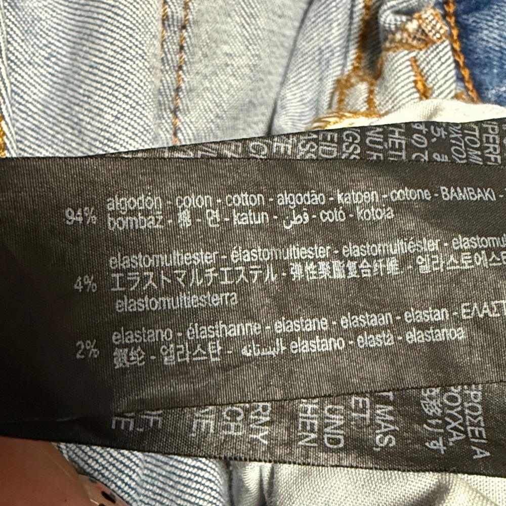 ZARA Distressed Classic Blue Women's Jeans - Picture 9 of 9